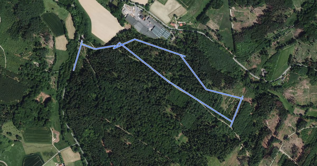 Маршрут Rundweg Kleiner Kellenberg, Nordrand (9) на спутниковом снимке