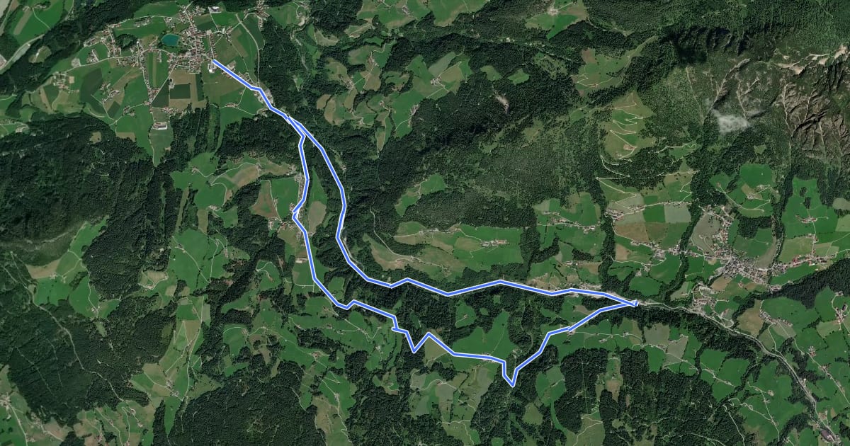 Маршрут Rundweg Kolber на спутниковом снимке