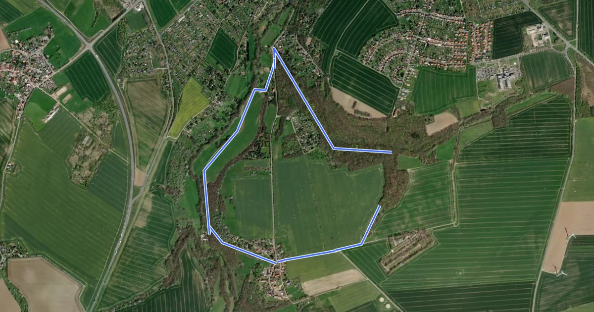 Маршрут Rundweg Kuhndorfer Tal на спутниковом снимке