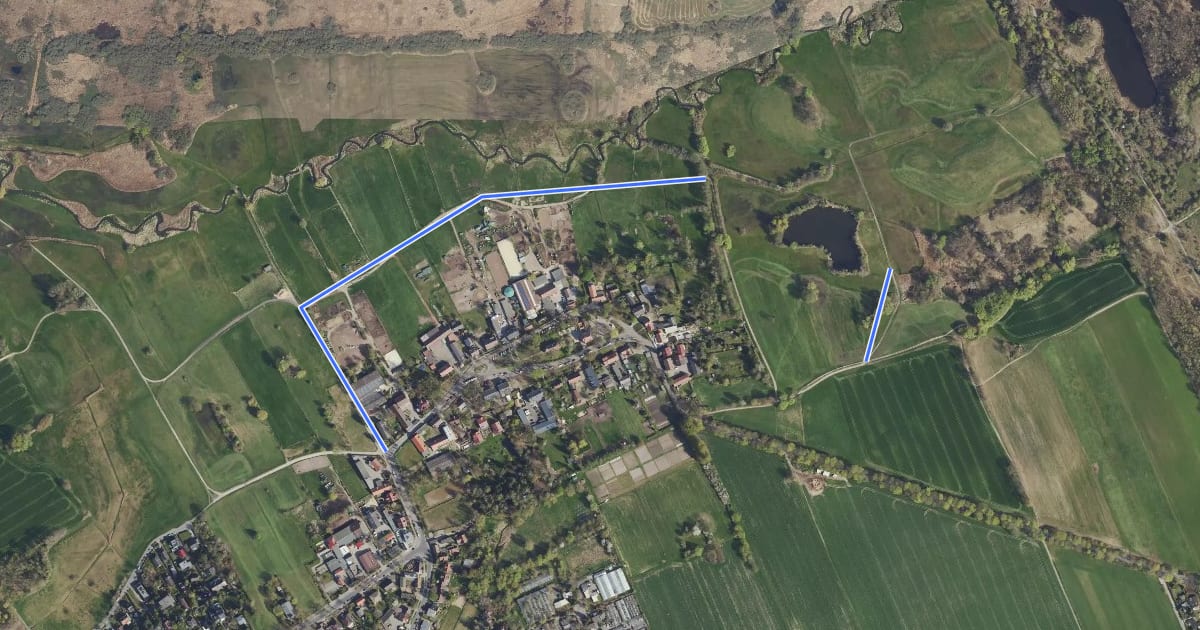 Маршрут Rundweg Lübars на спутниковом снимке