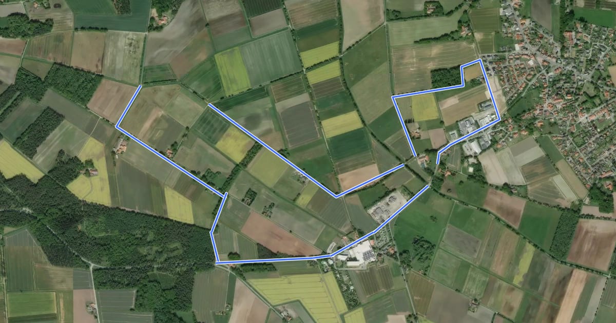 Маршрут Rundweg Levern - Die Kirche im Blick на спутниковом снимке