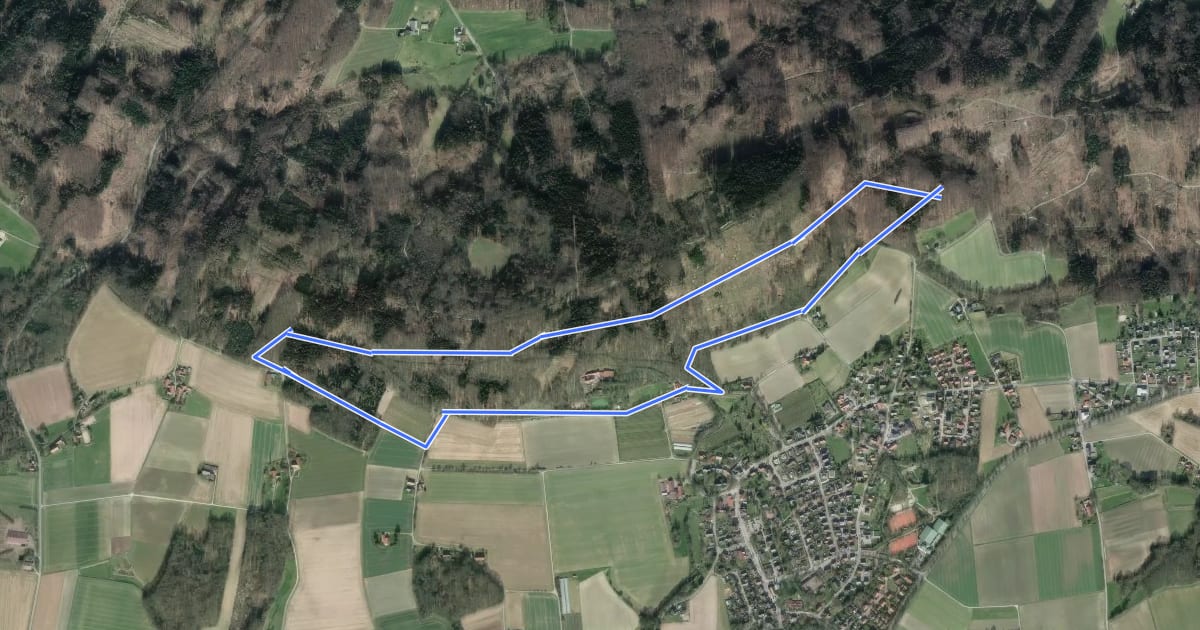 Маршрут Rundweg "Linkerberg" на спутниковом снимке