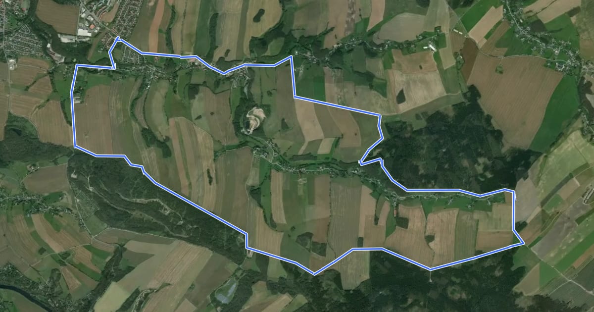 Маршрут Rundweg Mühlbach на спутниковом снимке