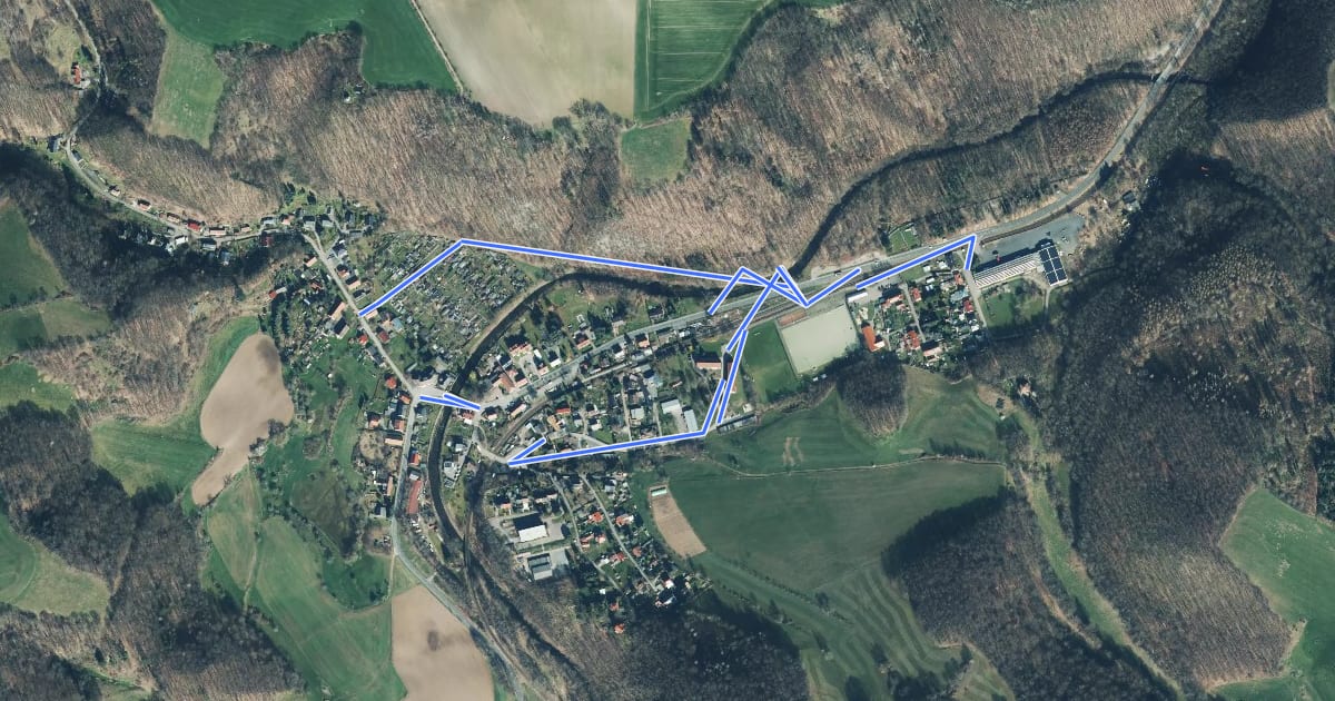 Маршрут Rundweg Mühlbach на спутниковом снимке