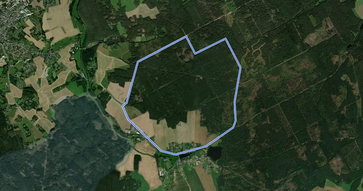 Маршрут Rundweg "Nord" на спутниковом снимке
