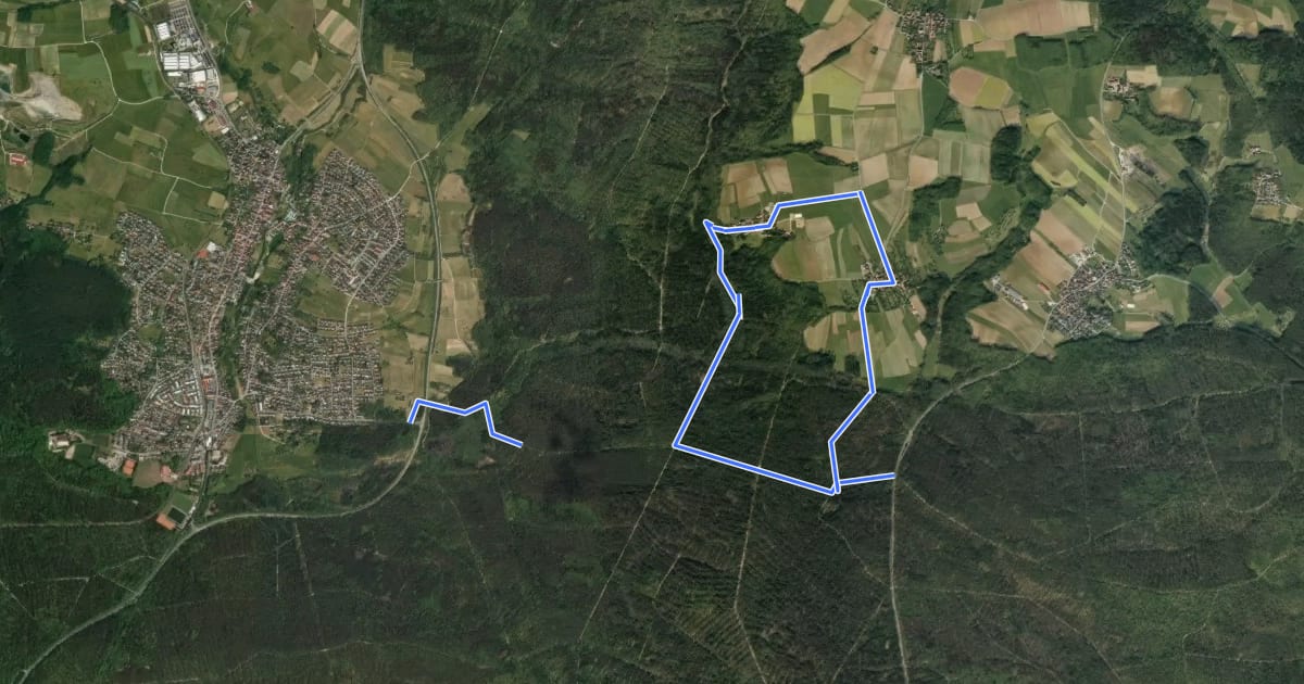 Маршрут Rundweg Oedenberg 2 на спутниковом снимке
