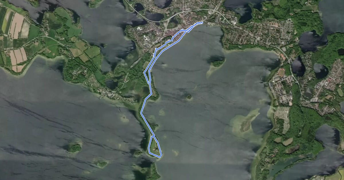 Маршрут Rundweg Prinzeninsel на спутниковом снимке