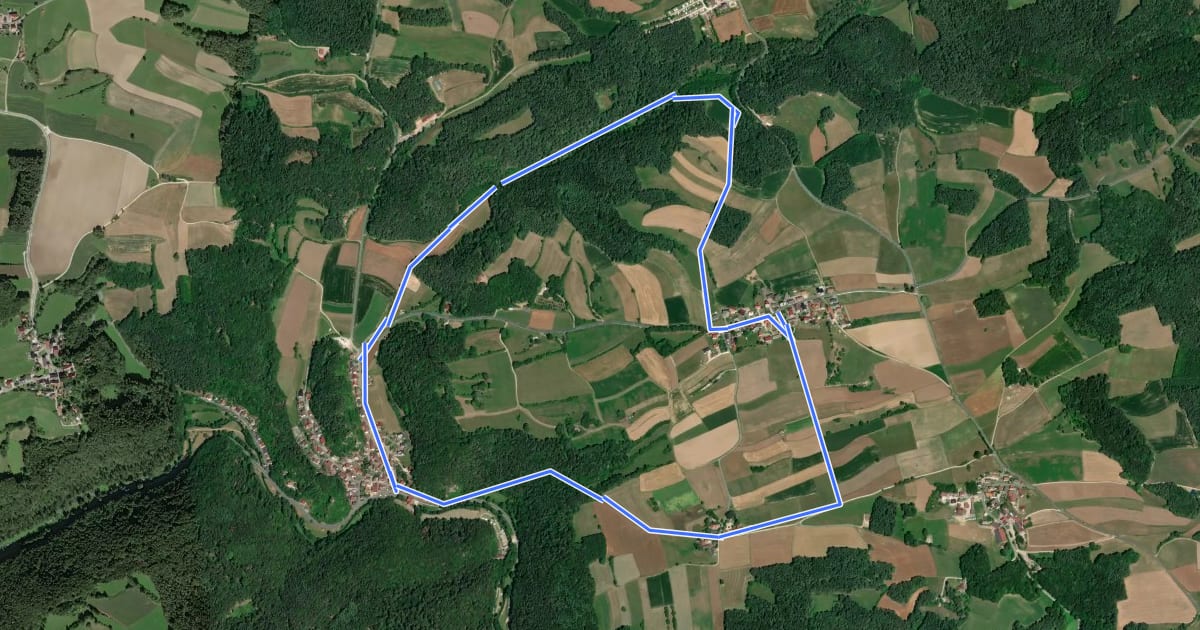 Маршрут Rundweg Rackersberg Arnleithen на спутниковом снимке