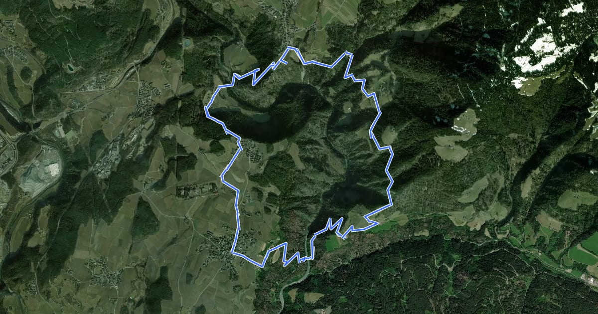 Маршрут Rundweg Rienzschlucht - Sentiero Gola di Rienza на спутниковом снимке