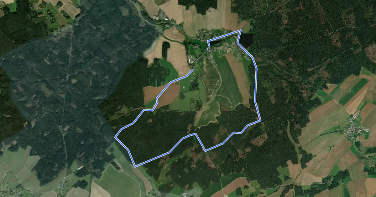 Маршрут Rundweg "Süd" на спутниковом снимке