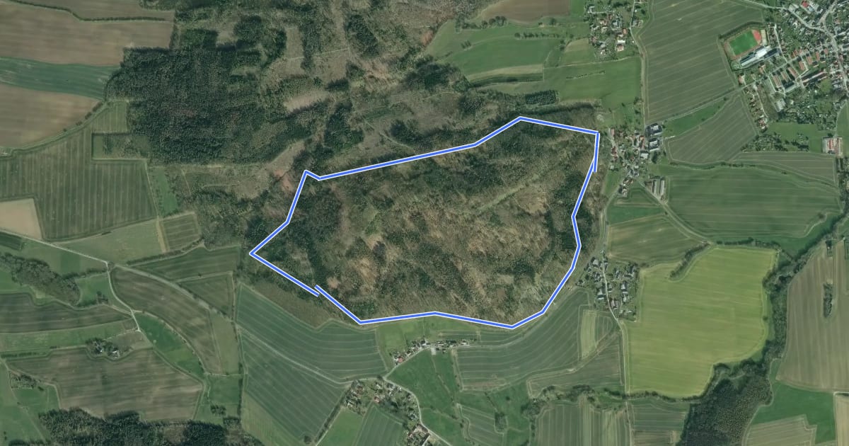 Маршрут Rundweg Schwarzenberg на спутниковом снимке