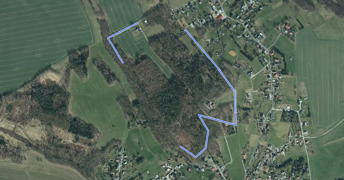 Маршрут Rundweg Schwedenstein на спутниковом снимке