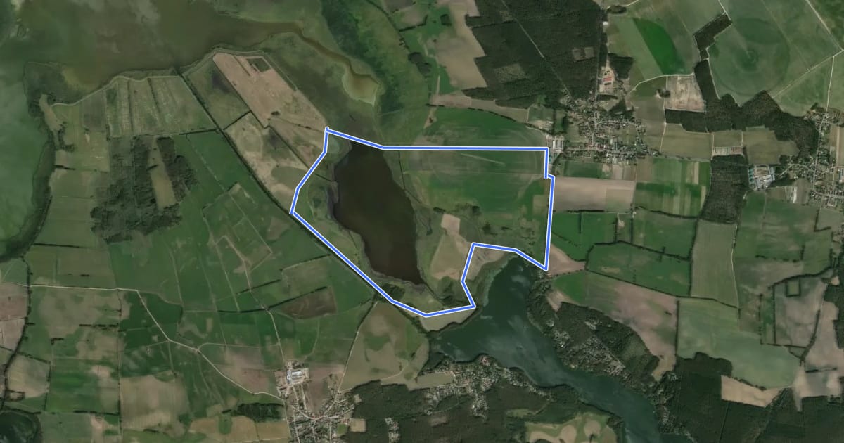 Маршрут Rundweg Strengsee на спутниковом снимке