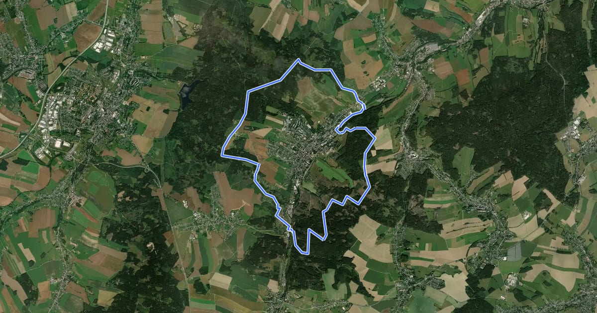 Маршрут Rundweg Thalheim на спутниковом снимке