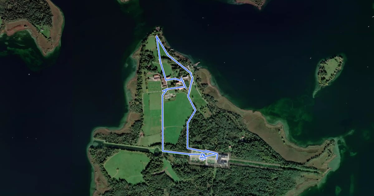 Маршрут Rundweg - Tour 1 на спутниковом снимке