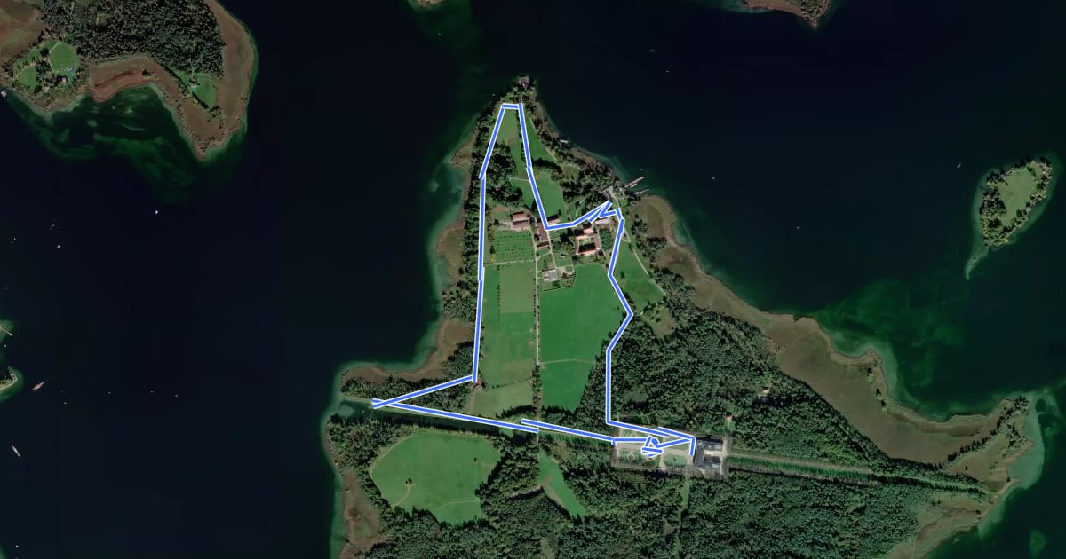 Маршрут Rundweg - Tour 2 на спутниковом снимке