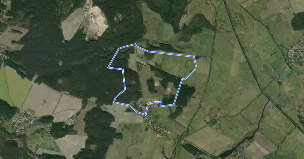 Маршрут Rundweg Tremsdorf на спутниковом снимке