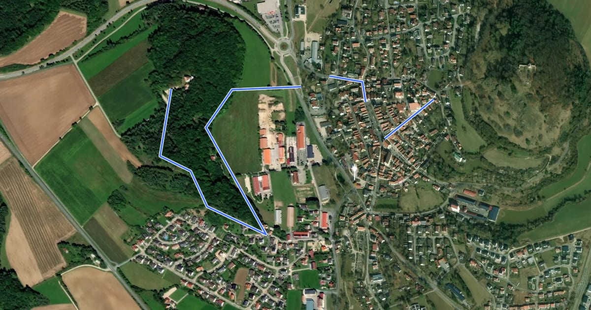 Маршрут Rundweg um den Herz-Jesu-Berg на спутниковом снимке