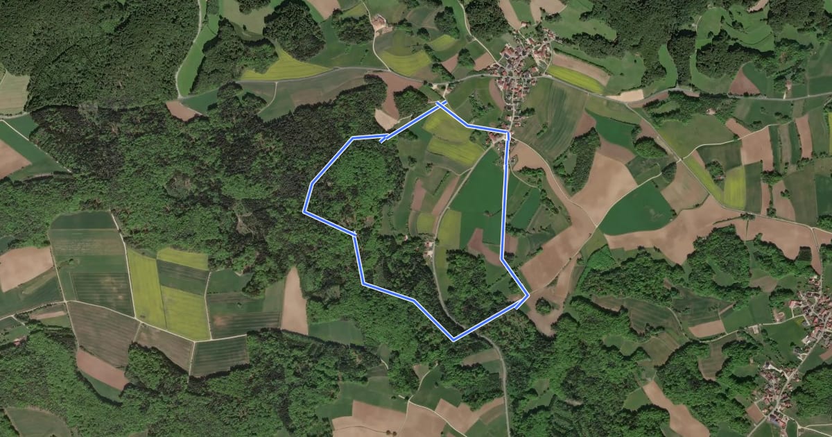 Маршрут Rundweg um Leutzdorf на спутниковом снимке