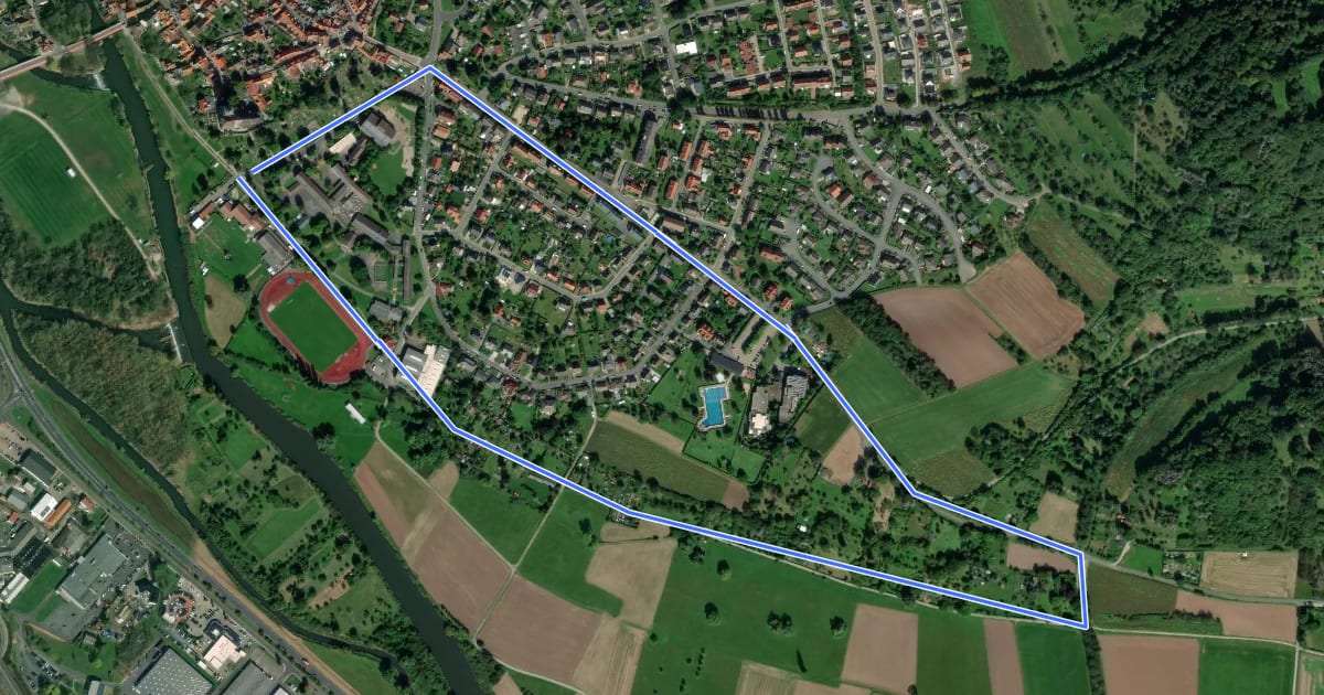 Маршрут Rundweg Unter dem Weingärten на спутниковом снимке