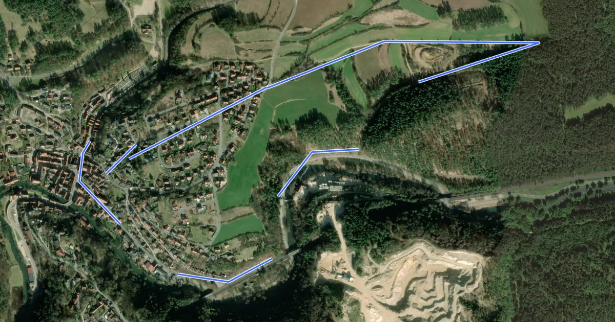 Маршрут Rundweg Velden – Gelbring на спутниковом снимке