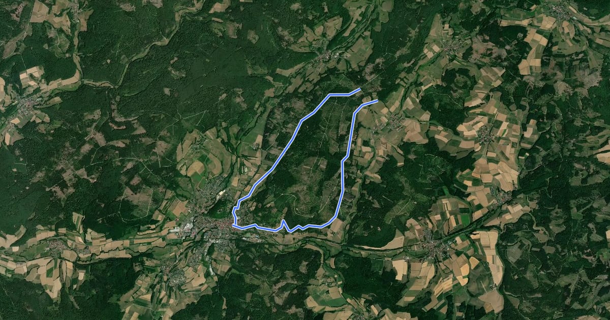 Маршрут Rundweg Vockeröder Heide на спутниковом снимке