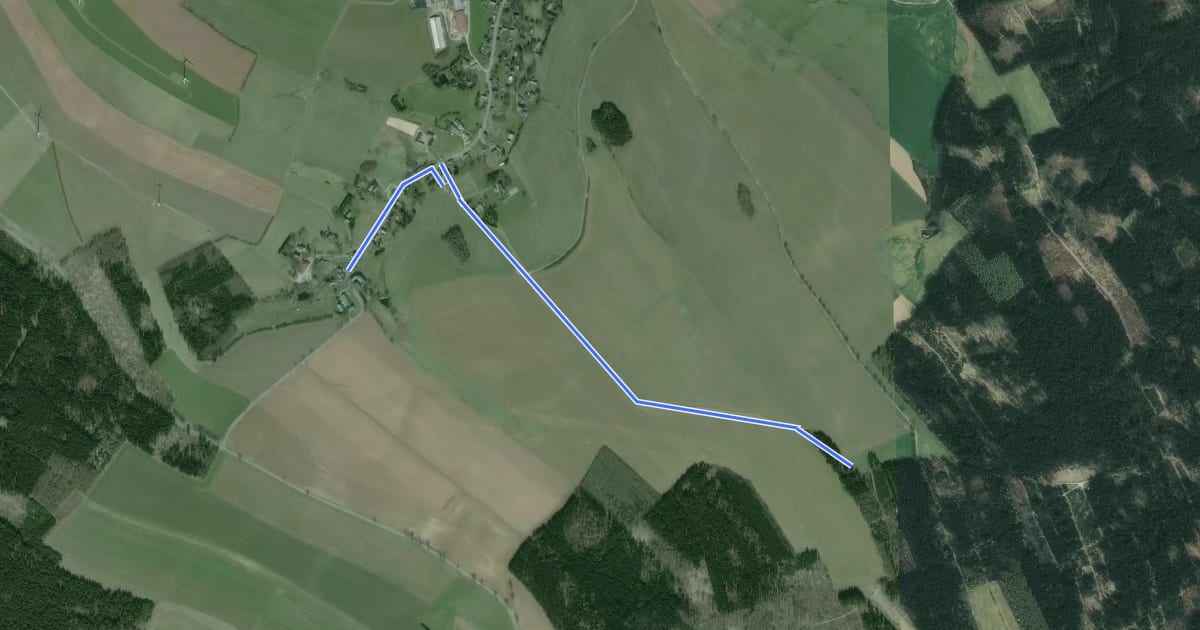 Маршрут Rundweg Voigtsdorf на спутниковом снимке