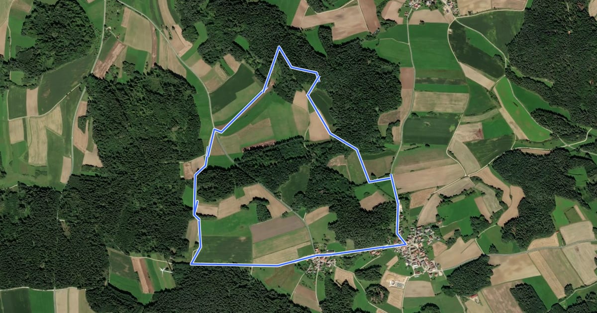 Маршрут Rundweg Waller–Gaißberg (7) на спутниковом снимке