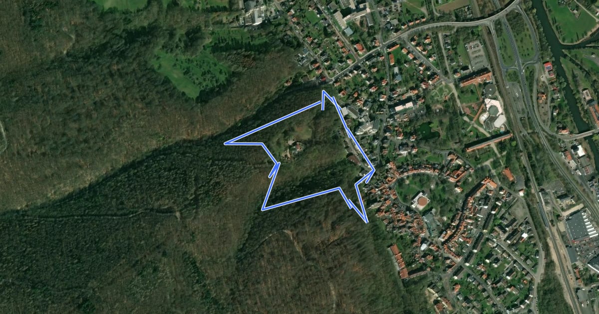 Маршрут Rundweg Westerburg на спутниковом снимке