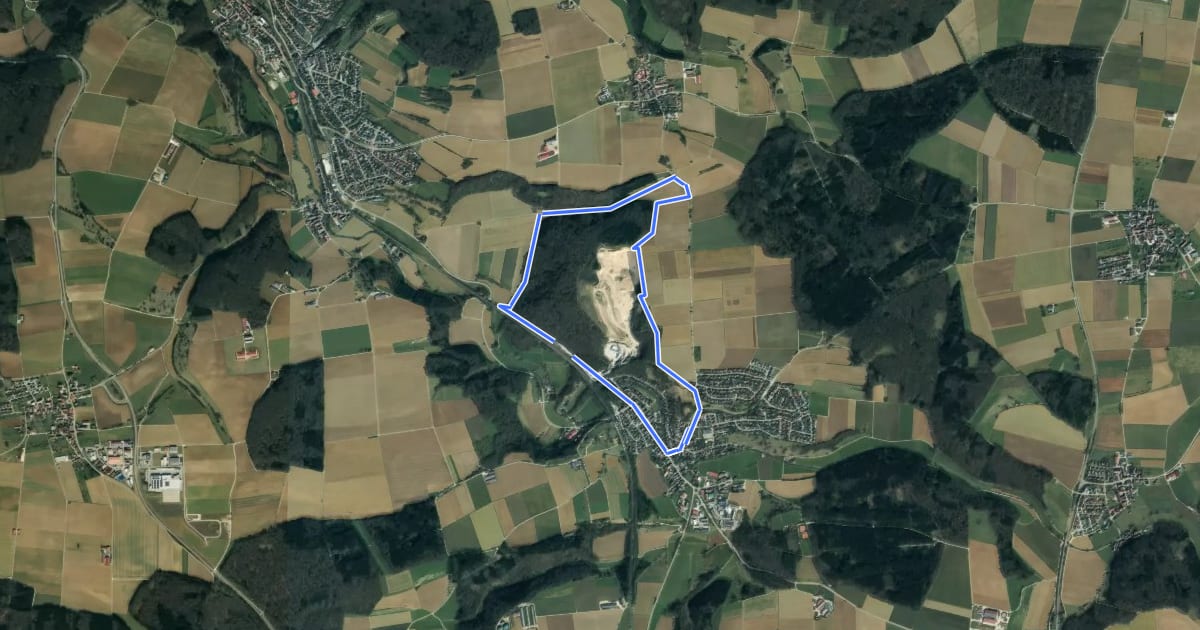Маршрут Rundweg Westerstetten Nr.3 на спутниковом снимке