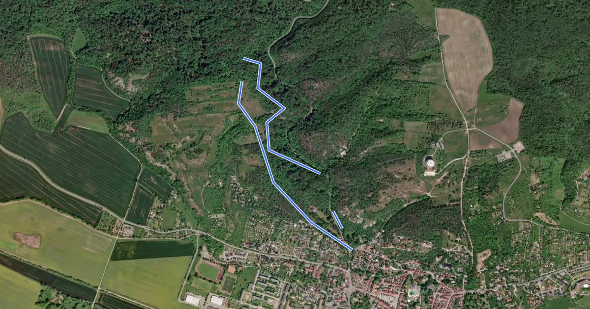 Маршрут Rundweg Wilhelmstieg на спутниковом снимке