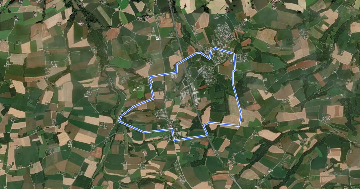 Маршрут Runnersfun Runde на спутниковом снимке
