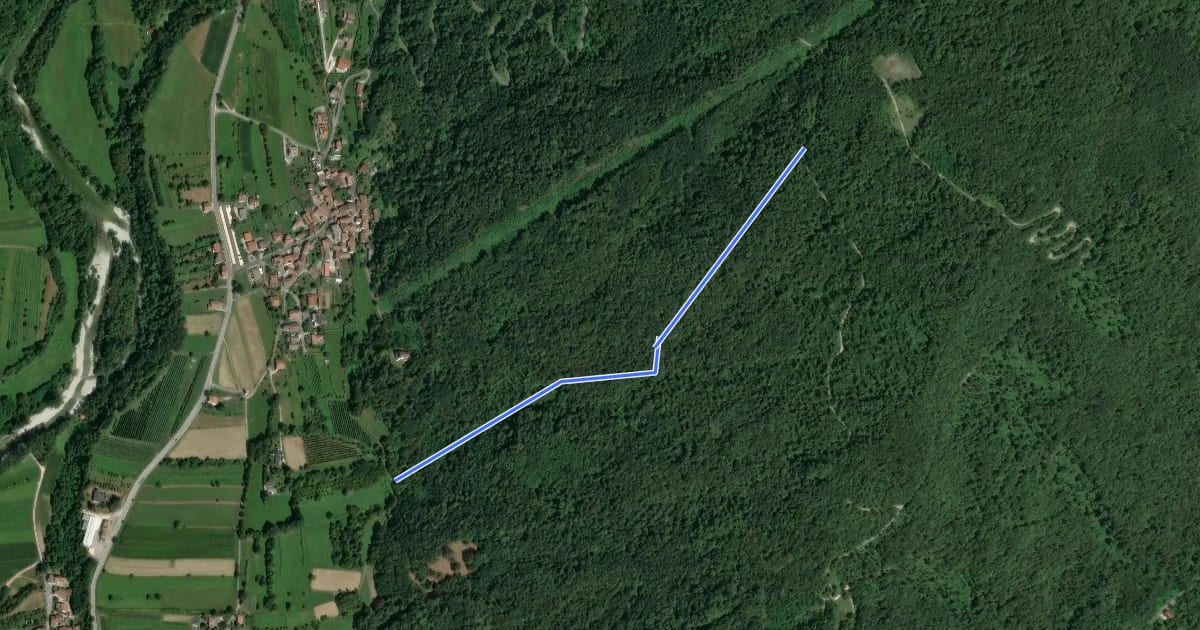 Маршрут Rupa Trail на спутниковом снимке