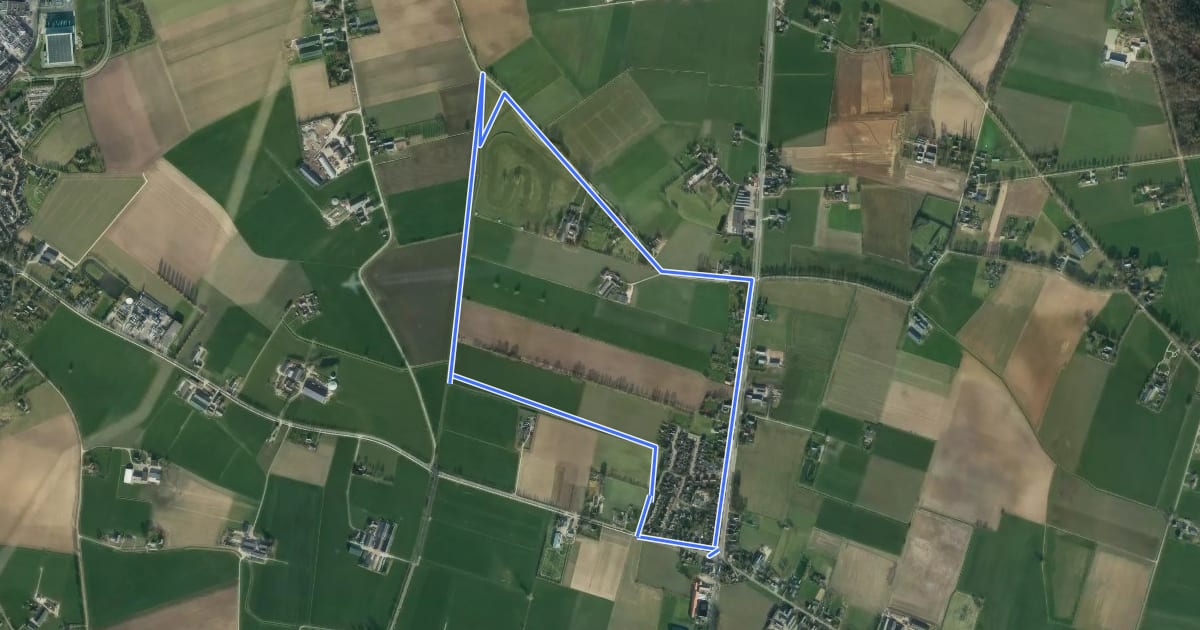 Маршрут Russerdijkroute на спутниковом снимке