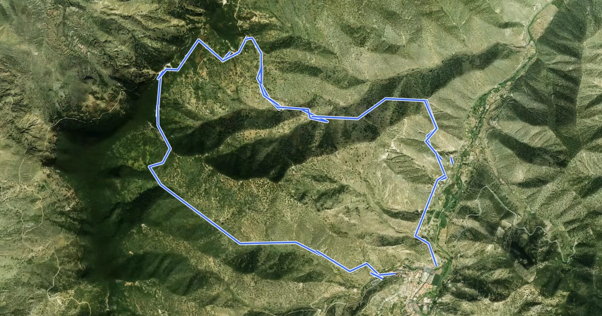 Маршрут Ruta 04 на спутниковом снимке