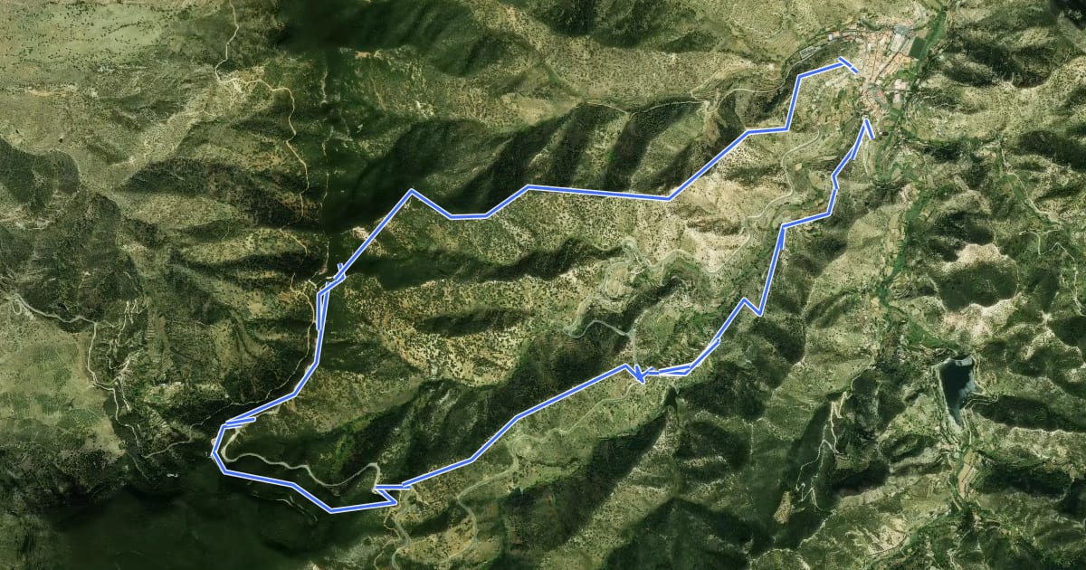 Маршрут Ruta 05 на спутниковом снимке