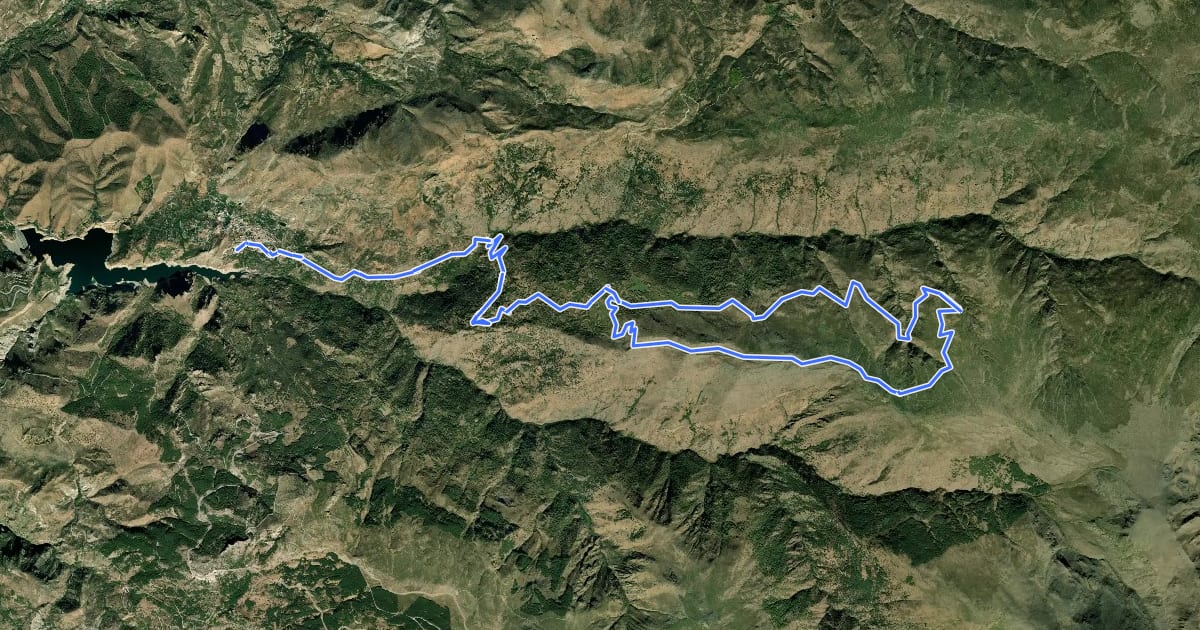 Маршрут Ruta 1: Centro BTT Güéjar Sierra - Loma Papales на спутниковом снимке