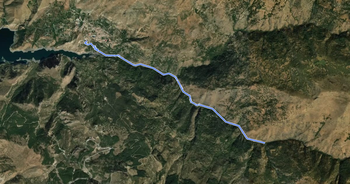 Маршрут Ruta 10: Centro BTT Güéjar Sierra - Sendero del Tranvía на спутниковом снимке
