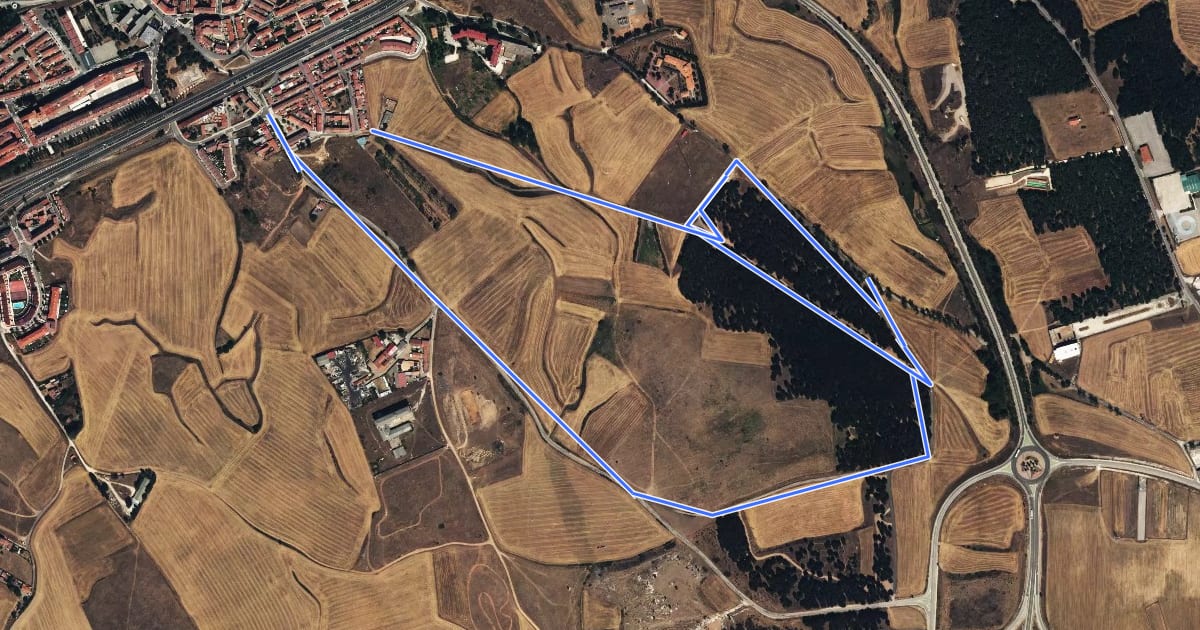Маршрут Ruta 12 - Campo Lilaila на спутниковом снимке