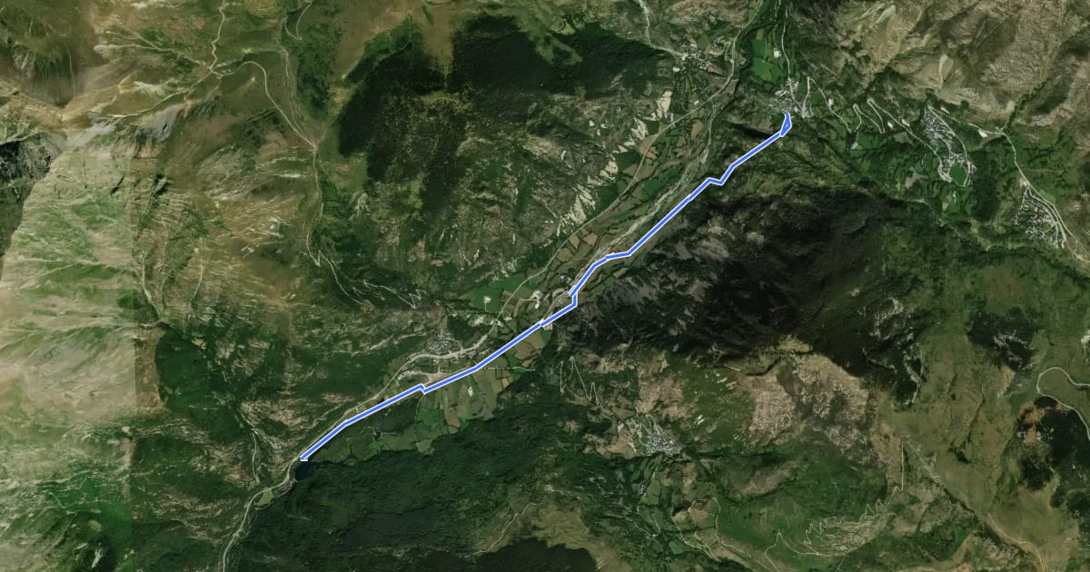 Маршрут Ruta 13. Centre Trail. 02 BTT dels Planos на спутниковом снимке