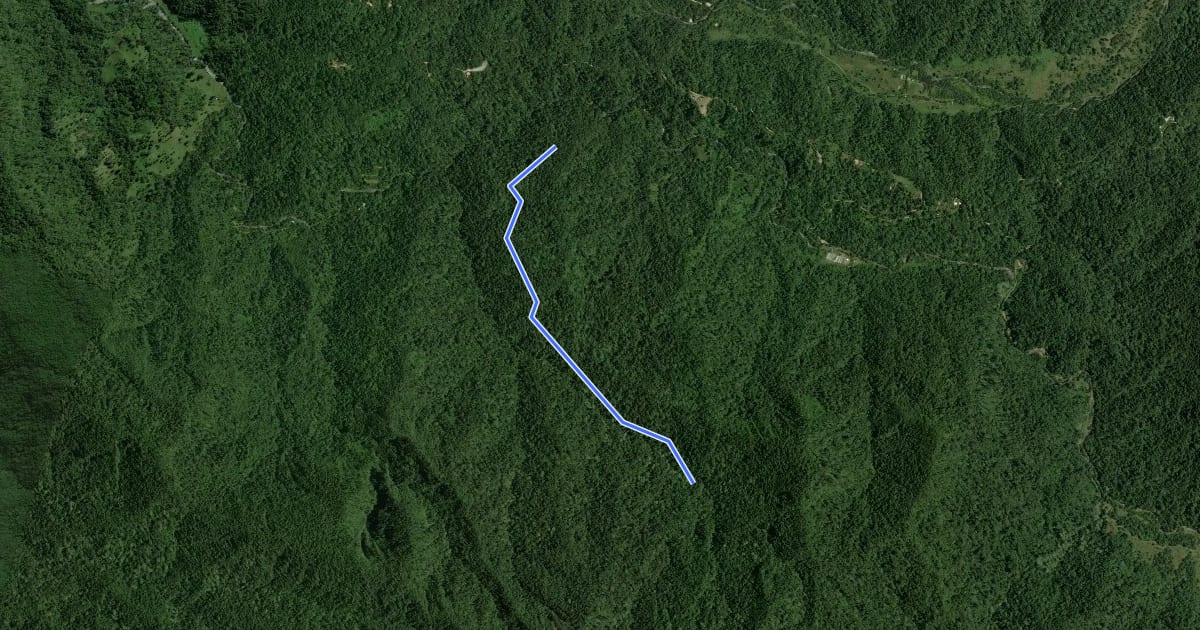 Маршрут Ruta 2 на спутниковом снимке