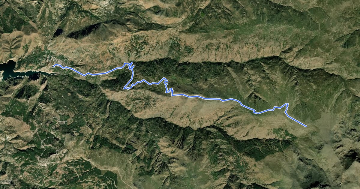 Маршрут Ruta 2: Centro BTT Güéjar Sierra - Peña Partida на спутниковом снимке