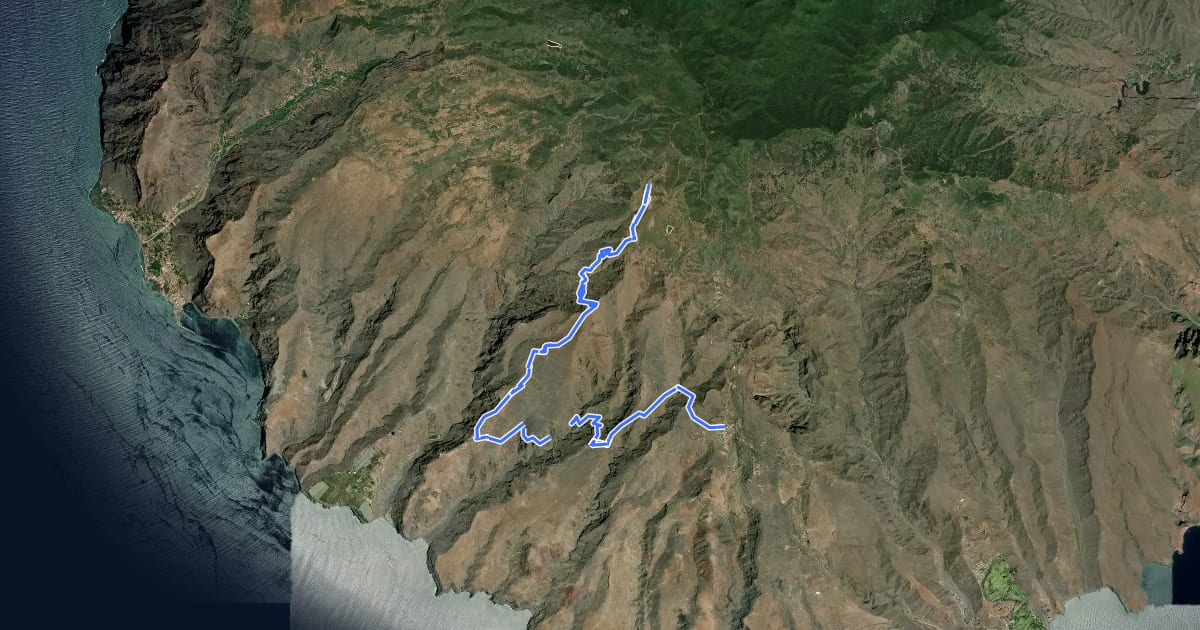 Маршрут Ruta 26 на спутниковом снимке