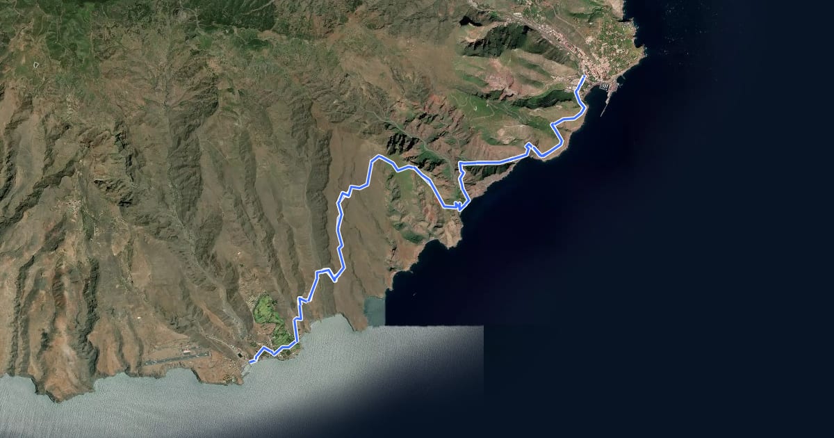 Маршрут Ruta 27 на спутниковом снимке