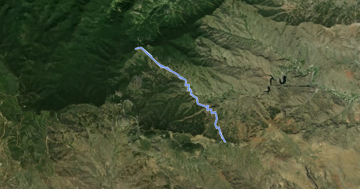 Маршрут Ruta 29 на спутниковом снимке