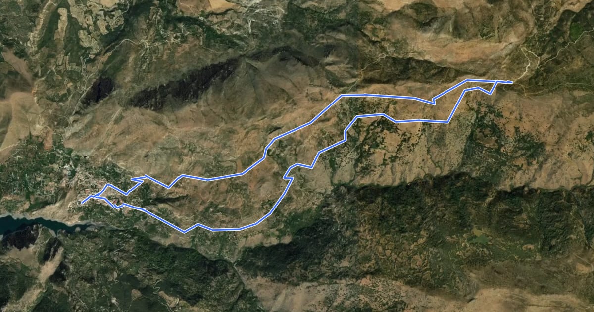 Маршрут Ruta 3: Centro BTT Güéjar Sierra - Cuevas de Robles - Sendero del Alguacil на спутниковом снимке