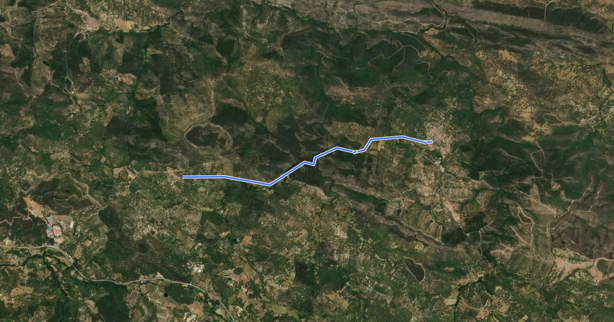 Маршрут Ruta 3 Verde на спутниковом снимке