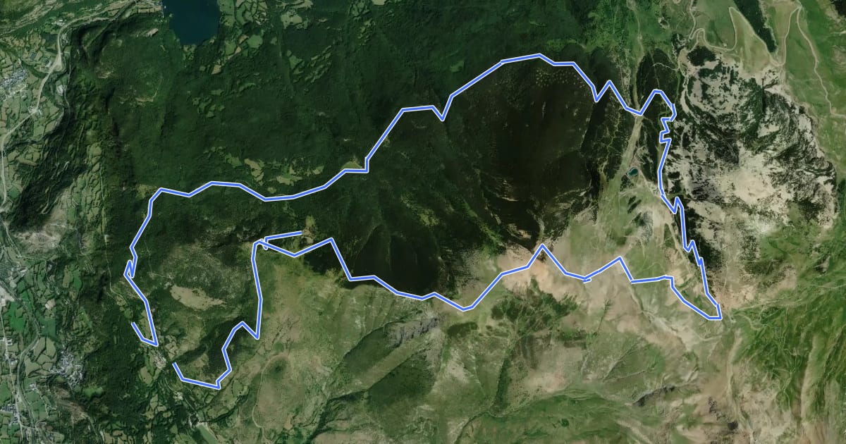 Маршрут Ruta 30: Rincón del Cielo на спутниковом снимке