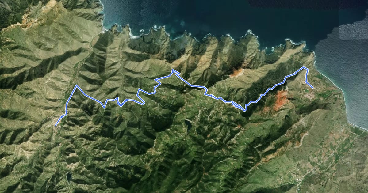 Маршрут Ruta 38 на спутниковом снимке