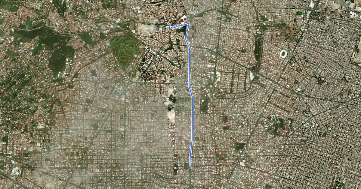 Маршрут Ruta 4 Vía RecreActiva Guadalajara на спутниковом снимке